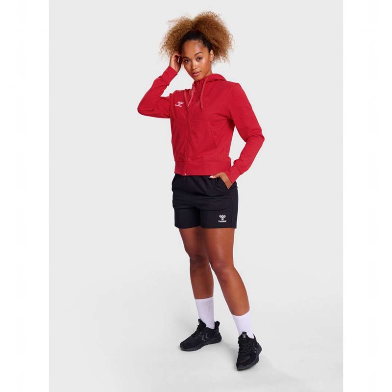 Hummel Go 2.0 Zip Hoodie Damen Rot | 194803-285