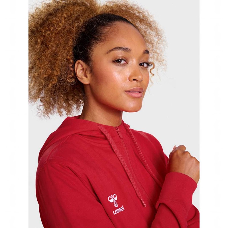 Hummel Go 2.0 Zip Hoodie Damen Rot | 194803-285