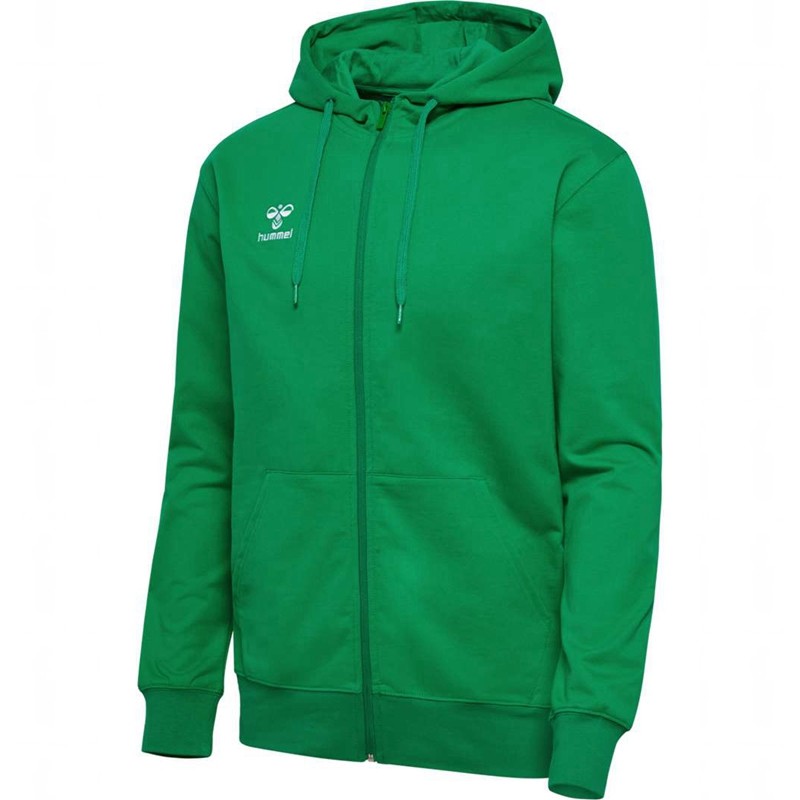 Hummel Go 2.0 Zip Hoodie Herren Grün | 096384-135