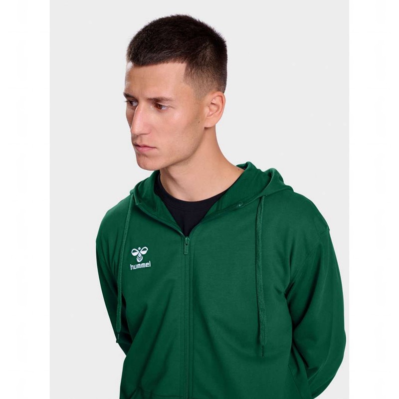 Hummel Go 2.0 Zip Hoodie Herren Grün | 625275-882