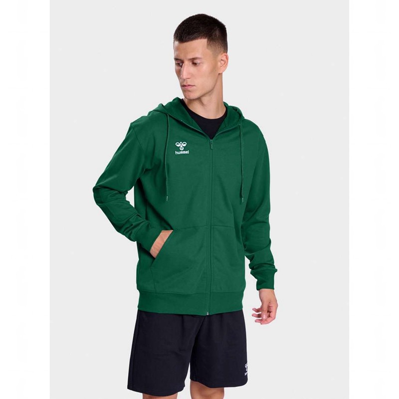 Hummel Go 2.0 Zip Hoodie Herren Grün | 625275-882