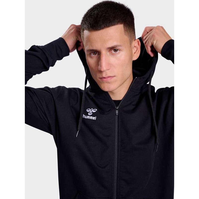 Hummel Go 2.0 Zip Hoodie Herren Schwarz | 045483-206