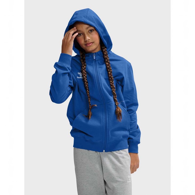 Hummel Go 2.0 Zip Hoodie Kinder Blau | 733328-152