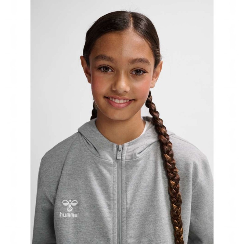 Hummel Go 2.0 Zip Hoodie Kinder Grau | 564498-056