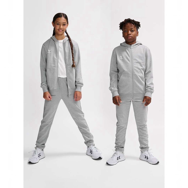 Hummel Go 2.0 Zip Hoodie Kinder Grau | 564498-056
