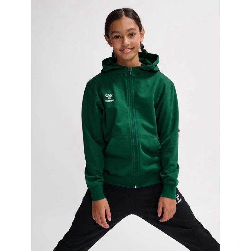 Hummel Go 2.0 Zip Hoodie Kinder Grün | 084350-293