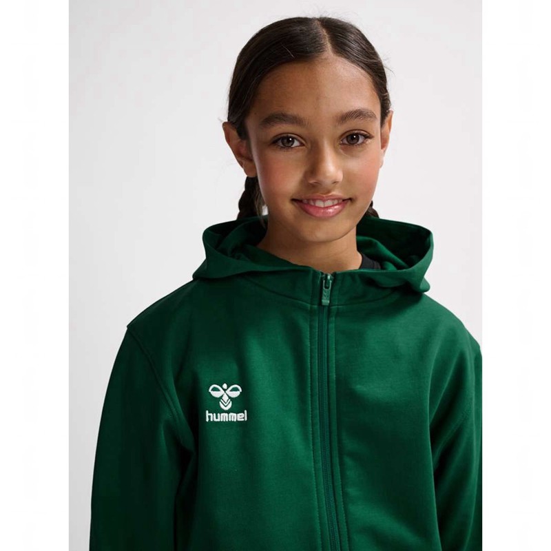 Hummel Go 2.0 Zip Hoodie Kinder Grün | 084350-293