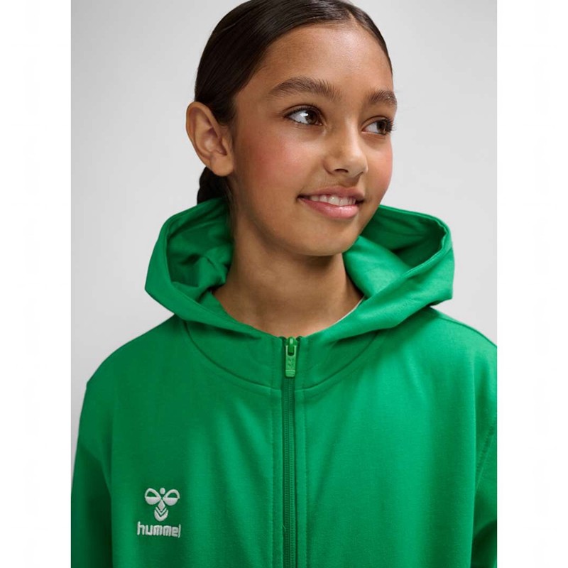 Hummel Go 2.0 Zip Hoodie Kinder Grün | 824761-230