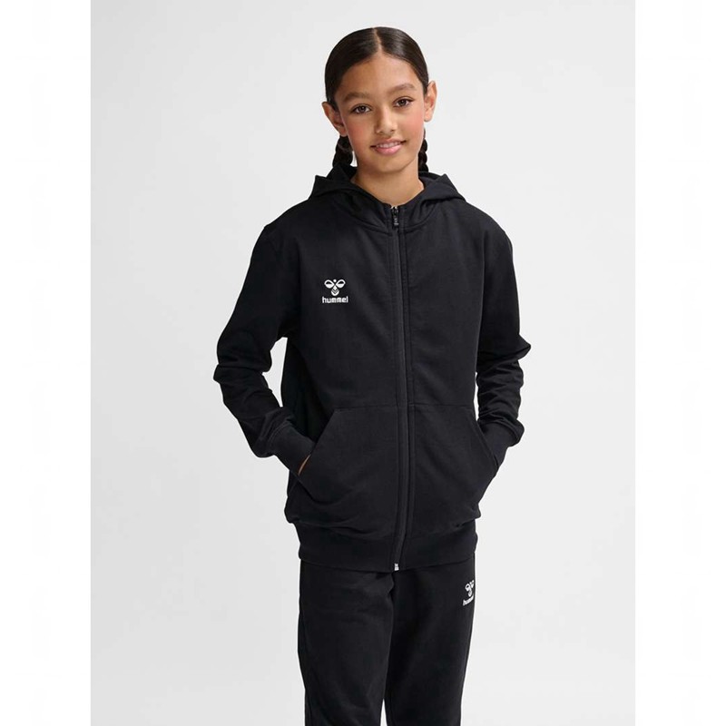 Hummel Go 2.0 Zip Hoodie Kinder Schwarz | 793624-285