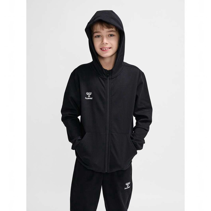 Hummel Go 2.0 Zip Hoodie Kinder Schwarz | 793624-285