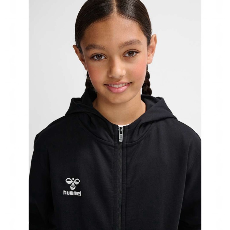 Hummel Go 2.0 Zip Hoodie Kinder Schwarz | 793624-285