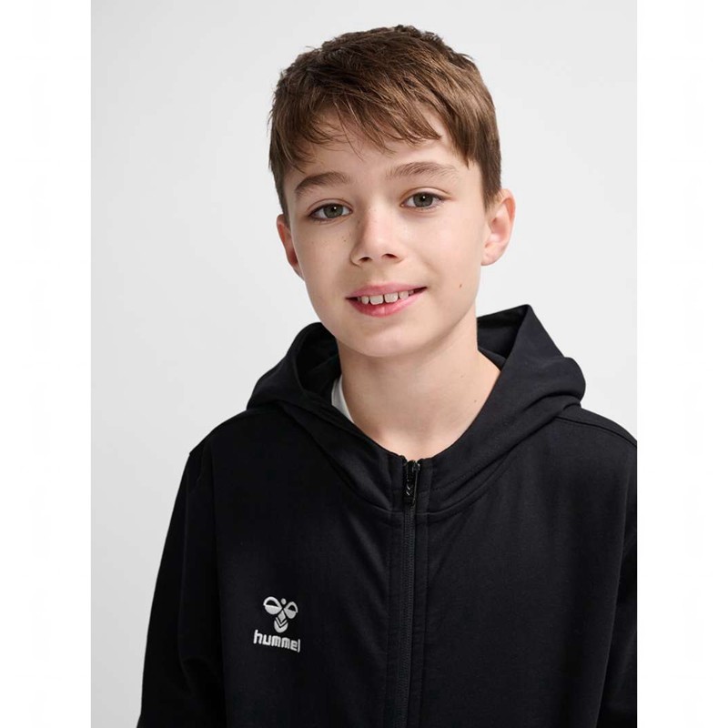 Hummel Go 2.0 Zip Hoodie Kinder Schwarz | 793624-285