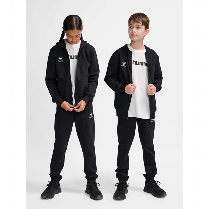 Hummel Go 2.0 Zip Hoodie Kinder Schwarz | 793624-285