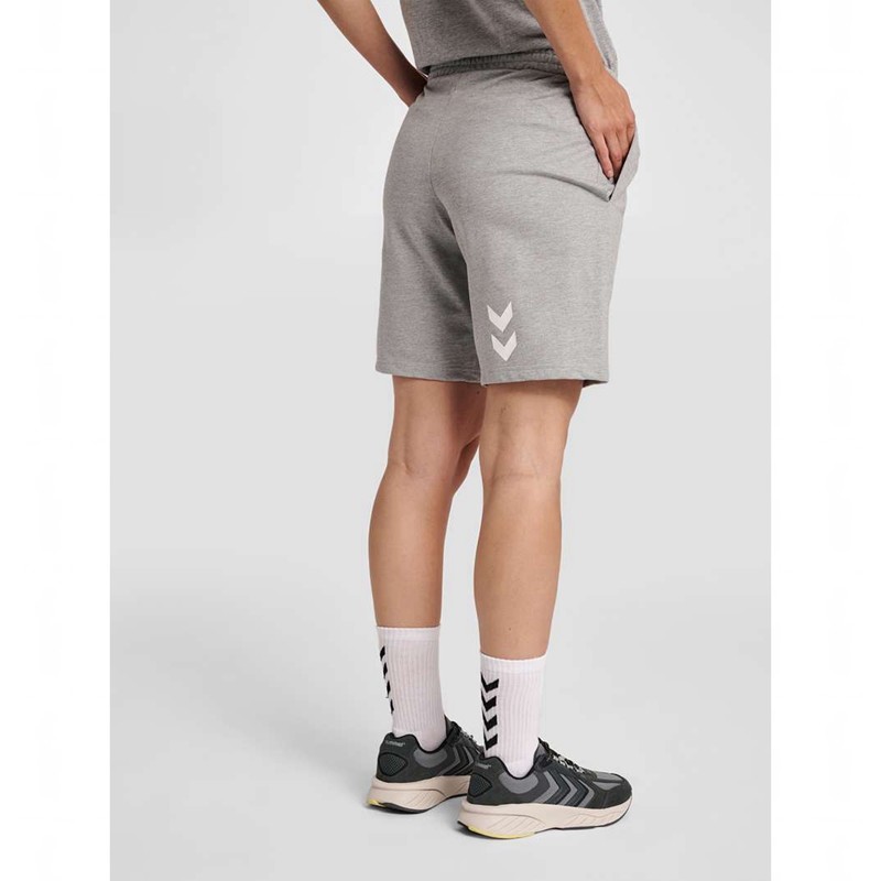 Hummel Go Cotton Bermuda Kurze Hose Damen Grau | 525154-185