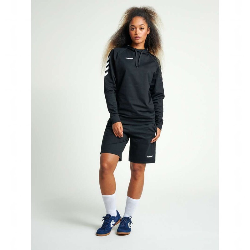 Hummel Go Cotton Bermuda Kurze Hose Damen Schwarz | 829885-237