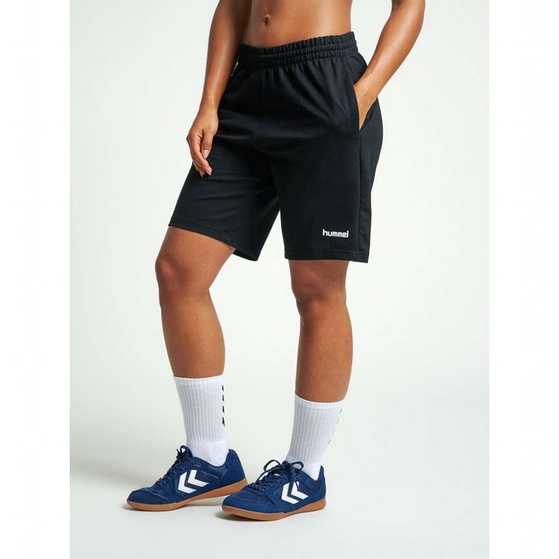 Hummel Go Cotton Bermuda Kurze Hose Damen Schwarz | 829885-237