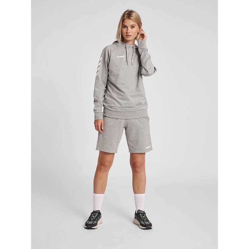 Hummel Go Cotton Hoodie Damen Grau | 060771-083