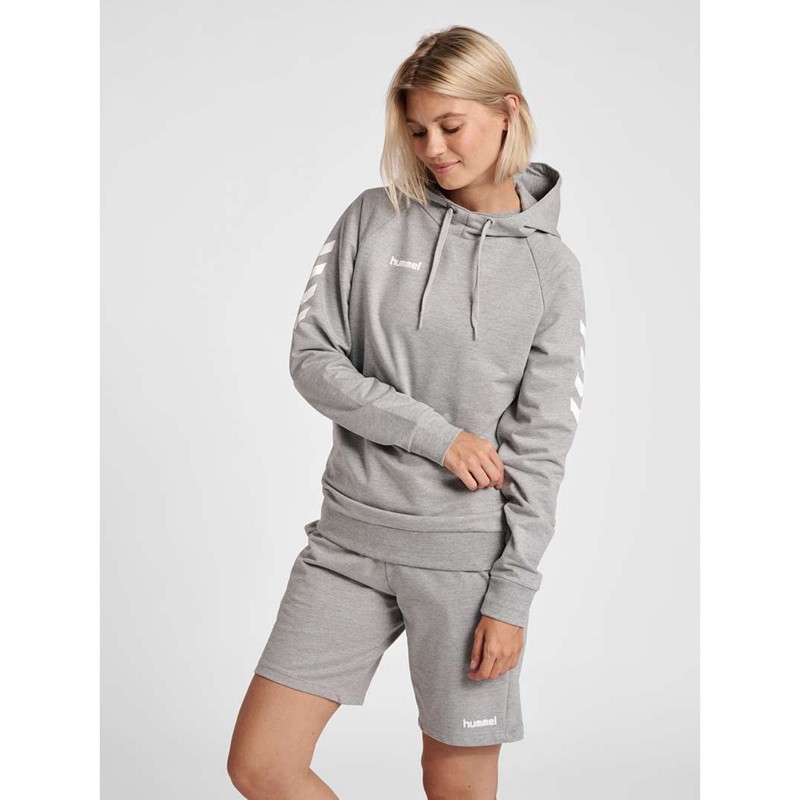 Hummel Go Cotton Hoodie Damen Grau | 060771-083
