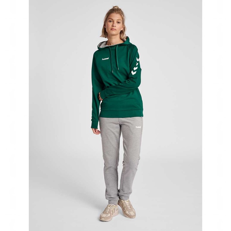 Hummel Go Cotton Hoodie Damen Grün | 342721-358