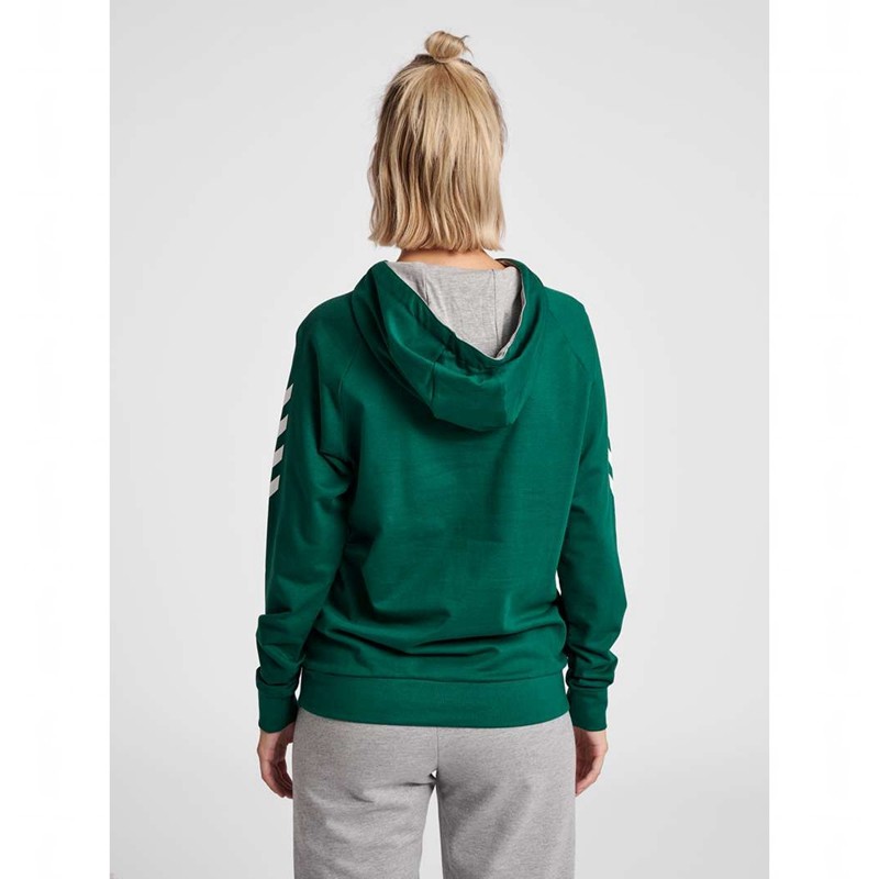 Hummel Go Cotton Hoodie Damen Grün | 342721-358