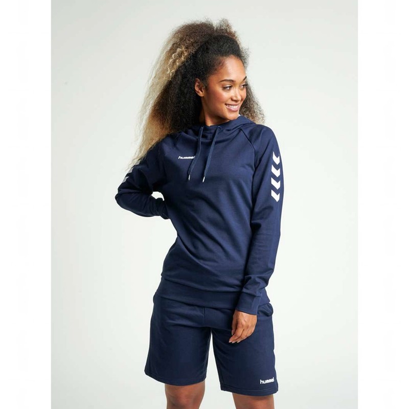 Hummel Go Cotton Hoodie Damen Navy | 721247-589