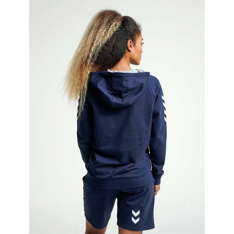 Hummel Go Cotton Hoodie Damen Navy | 721247-589