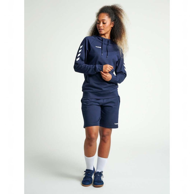 Hummel Go Cotton Hoodie Damen Navy | 721247-589