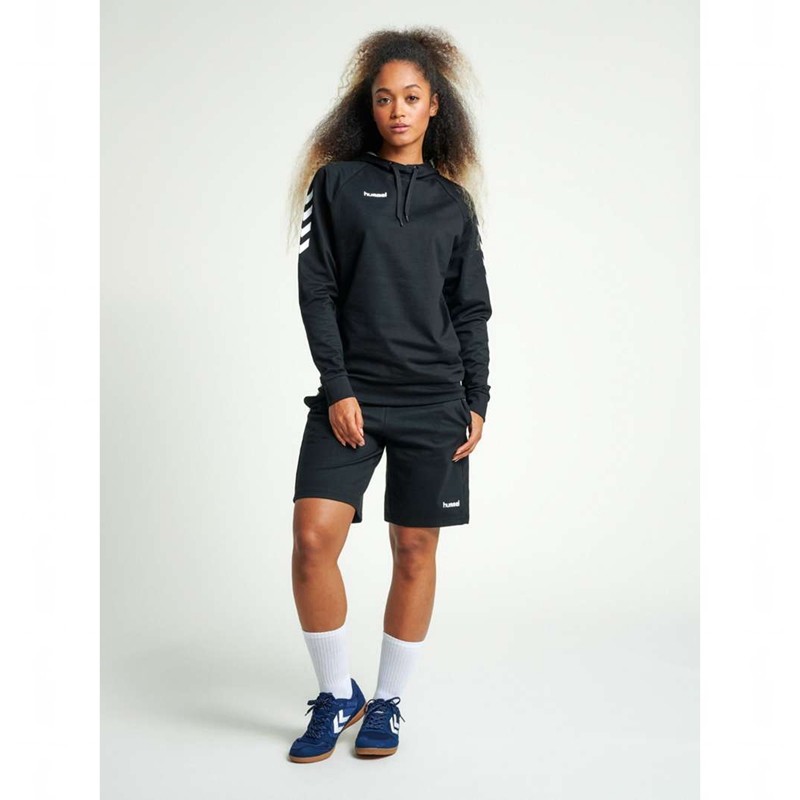 Hummel Go Cotton Hoodie Damen Schwarz | 392343-043