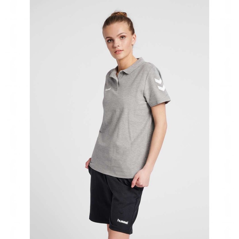 Hummel Go Cotton Polo Jacken Damen Grau | 753337-541