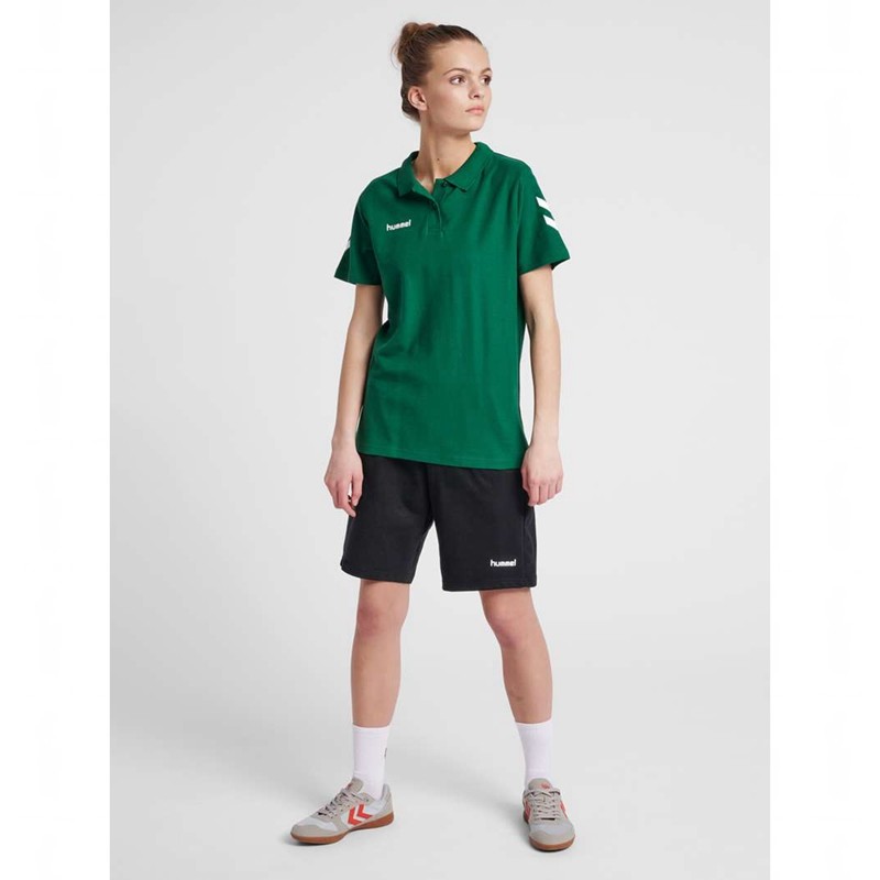 Hummel Go Cotton Polo T-shirts Damen Grün | 774447-600