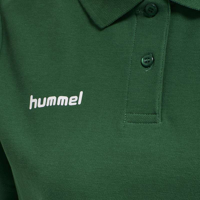 Hummel Go Cotton Polo T-shirts Damen Grün | 774447-600
