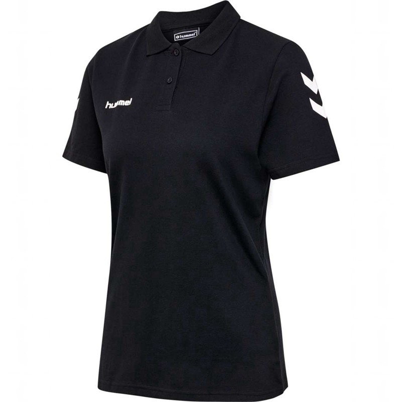 Hummel Go Cotton Polo T-shirts Damen Schwarz | 703226-416