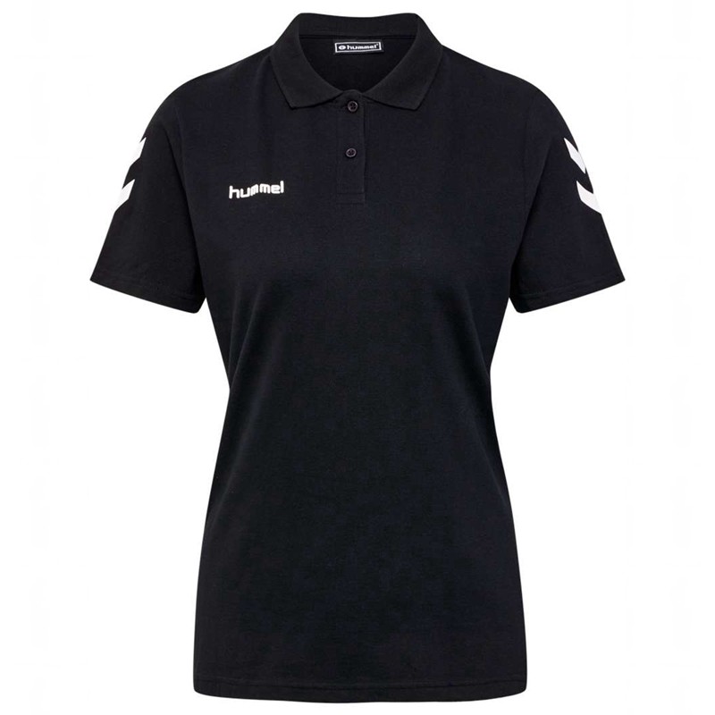 Hummel Go Cotton Polo T-shirts Damen Schwarz | 703226-416
