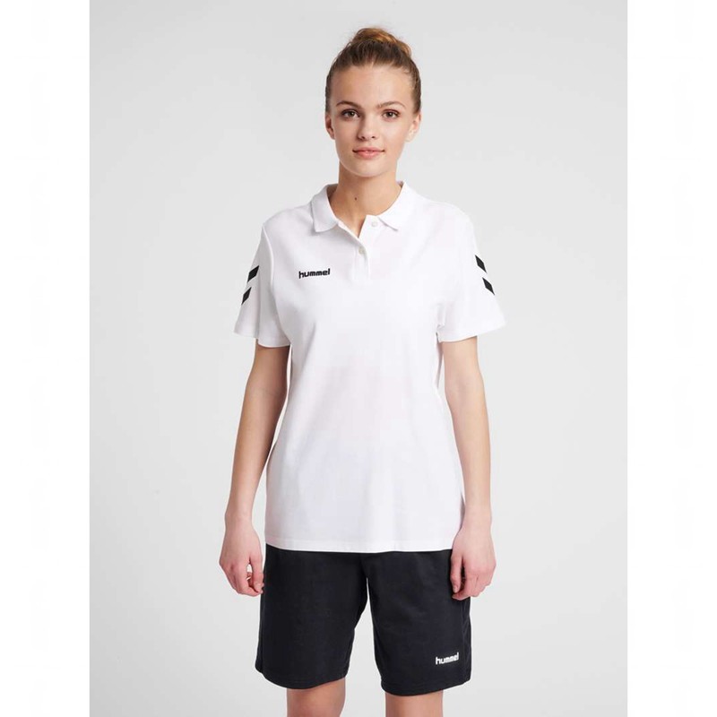 Hummel Go Cotton Polo T-shirts Damen Weiß | 302470-943