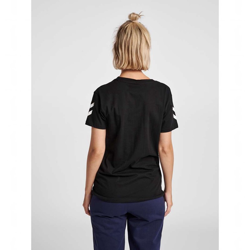 Hummel Go Cotton S/S Hoodie Damen Schwarz | 063359-885