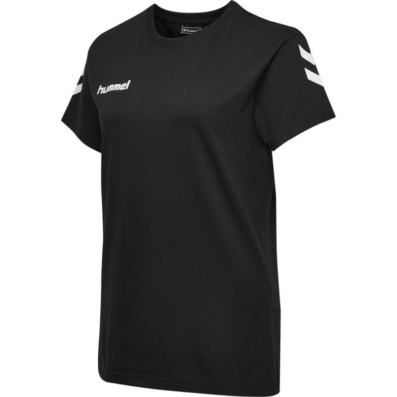 Hummel Go Cotton S/S Hoodie Damen Schwarz | 063359-885