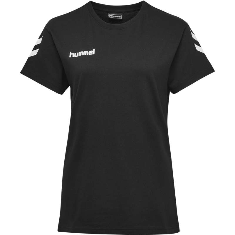 Hummel Go Cotton S/S Hoodie Damen Schwarz | 063359-885