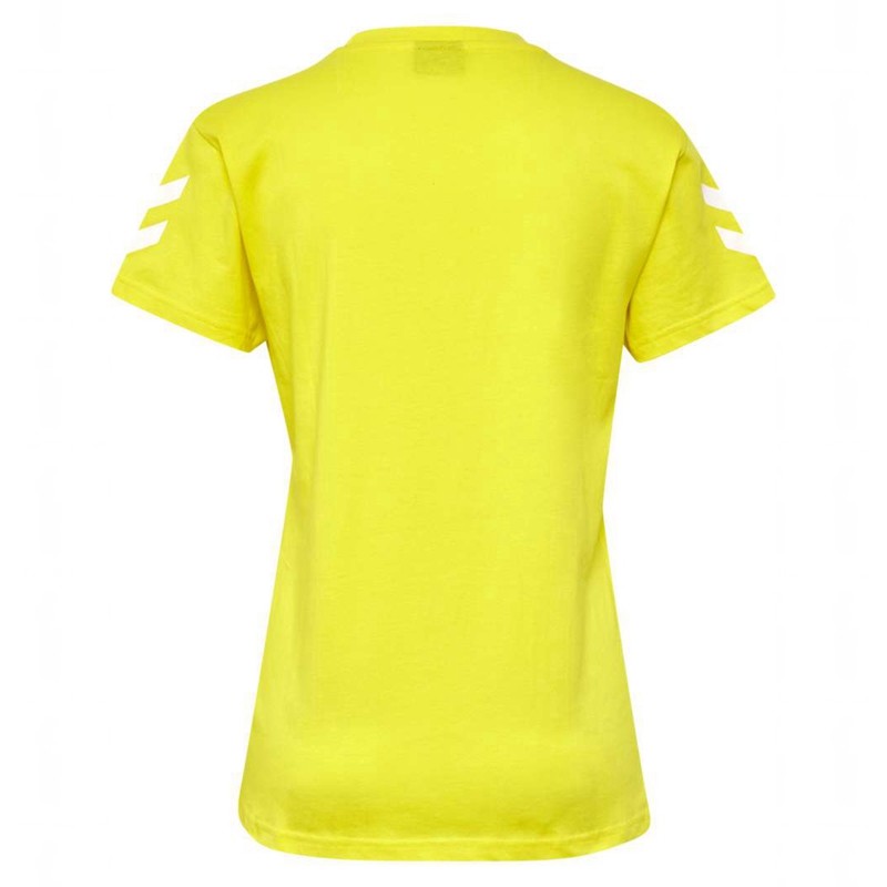 Hummel Go Cotton S/S T-shirts Damen Gelb | 460139-979