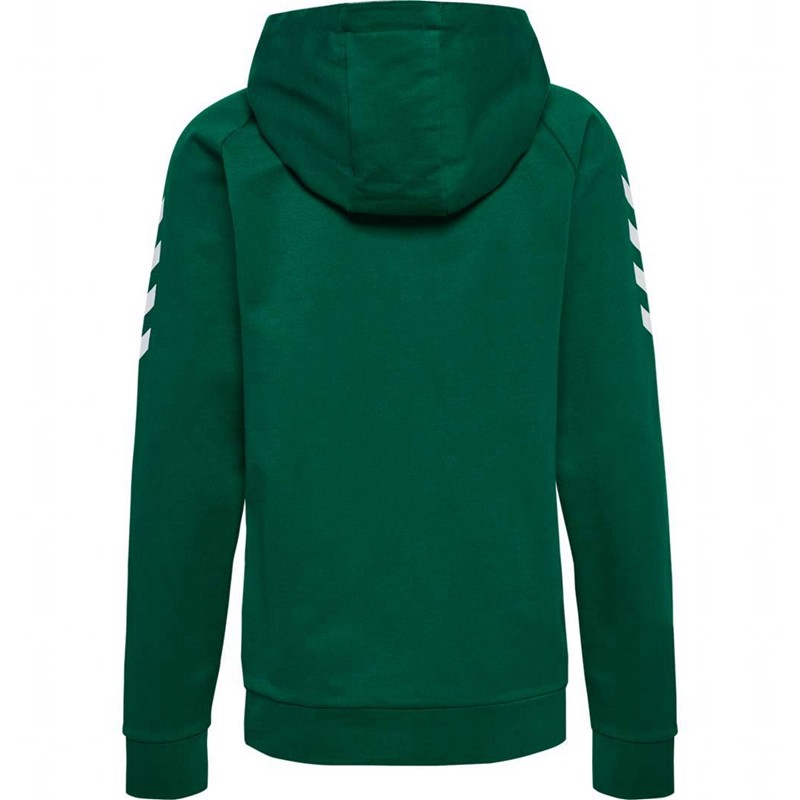 Hummel Go Cotton Zip Hoodie Damen Grün | 816908-583
