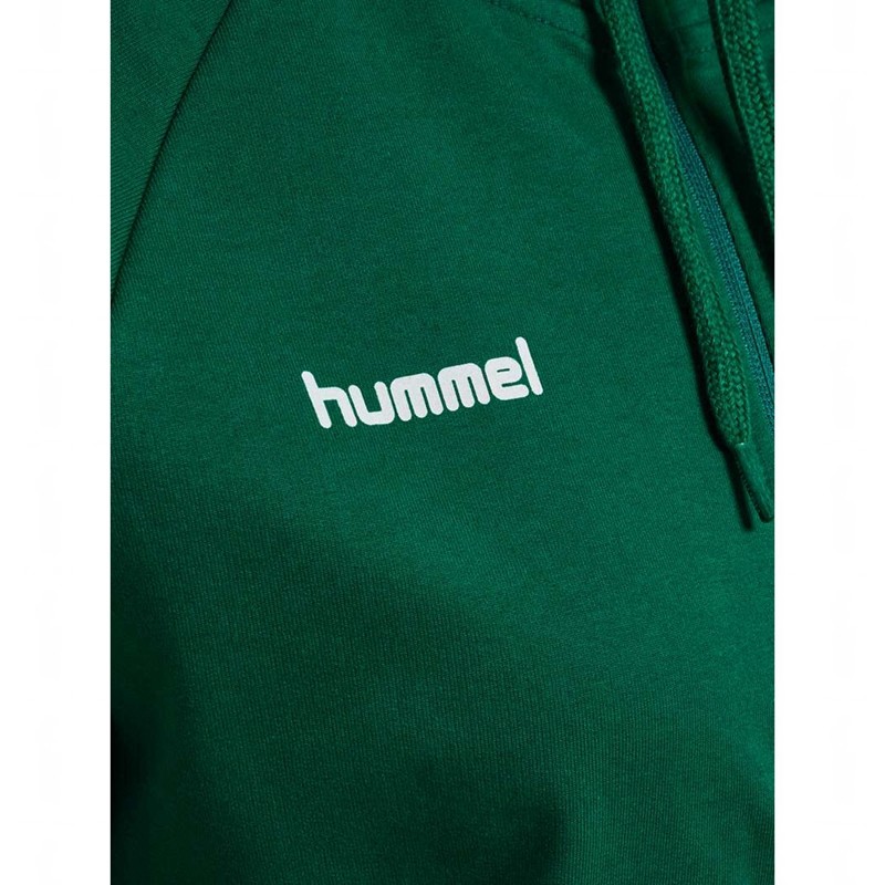 Hummel Go Cotton Zip Hoodie Damen Grün | 816908-583