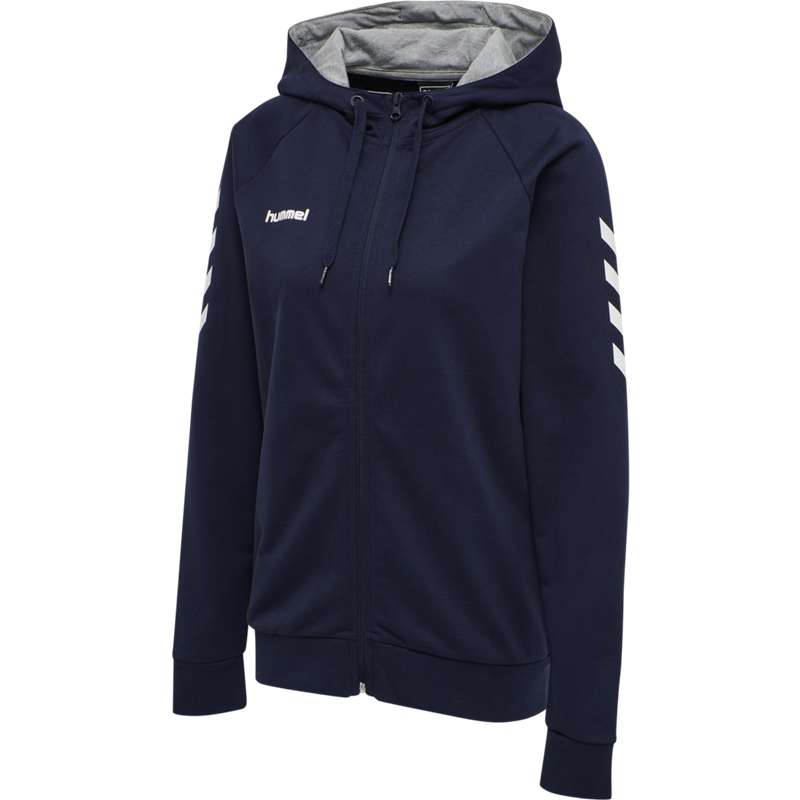 Hummel Go Cotton Zip Hoodie Damen Navy | 137902-376