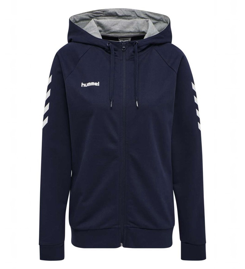 Hummel Go Cotton Zip Hoodie Damen Navy | 137902-376
