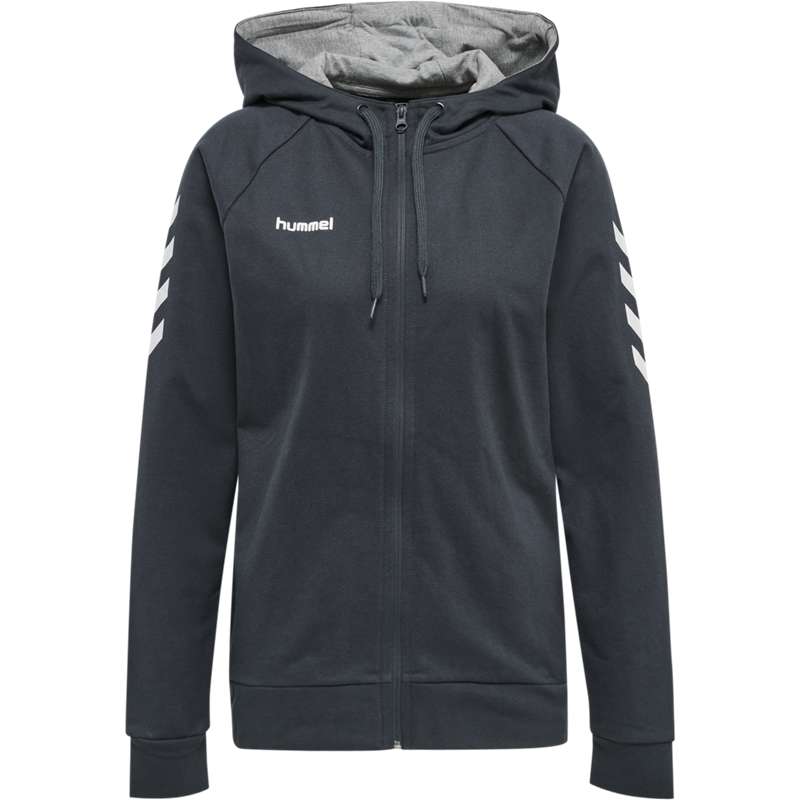 Hummel Go Cotton Zip Hoodie Damen Schwarz | 815657-882