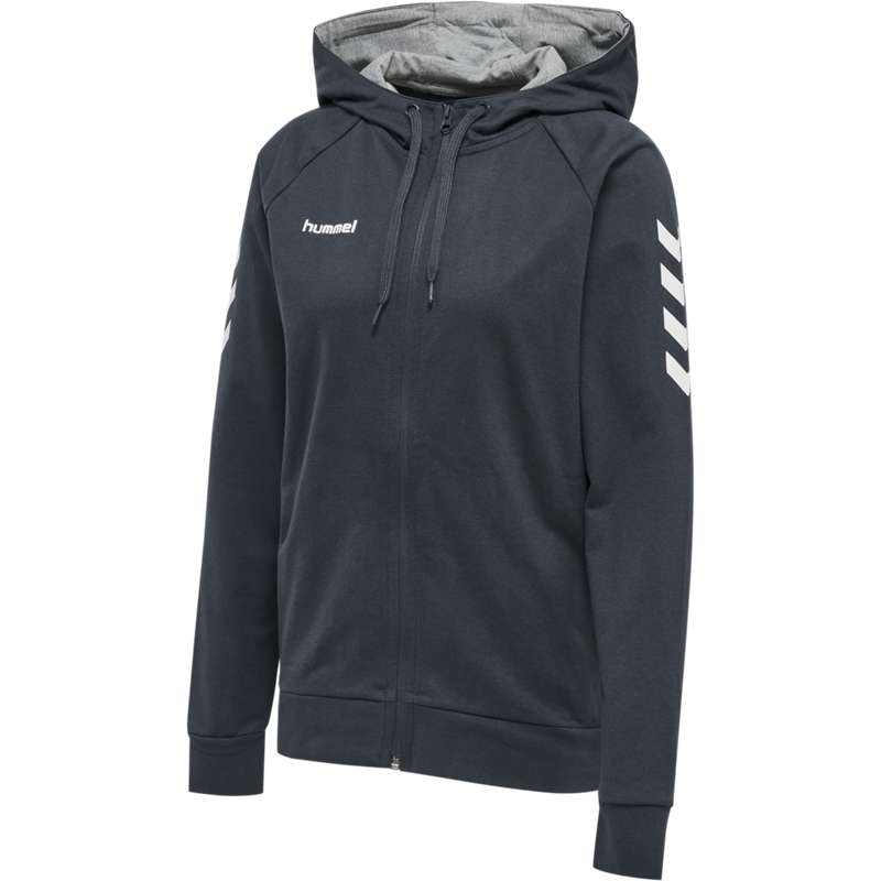 Hummel Go Cotton Zip Hoodie Damen Schwarz | 815657-882
