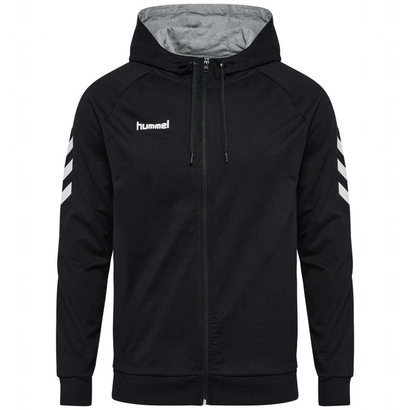 Hummel Go Cotton Zip Hoodie Herren Schwarz | 813803-772