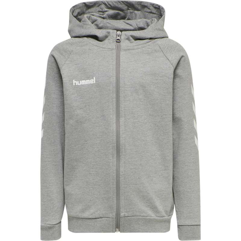 Hummel Go Cotton Zip Hoodie Kinder Grau | 196688-267