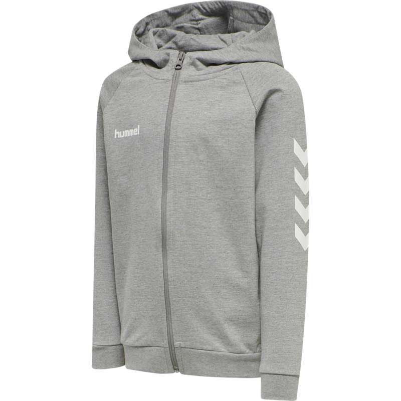 Hummel Go Cotton Zip Hoodie Kinder Grau | 196688-267