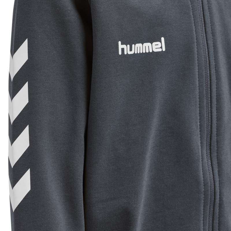 Hummel Go Cotton Zip Hoodie Kinder Schwarz | 517216-945