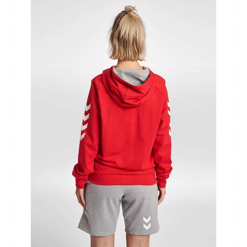 Hummel Go Cotton Zip Hose Damen Rot | 885534-550
