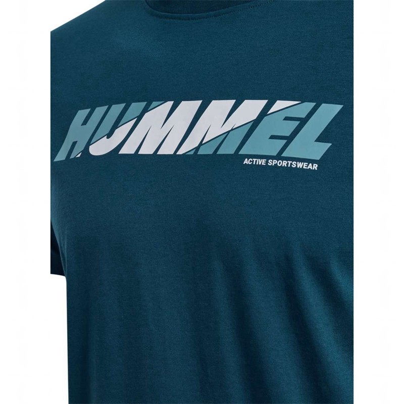 Hummel Graphic Bold Logo T-shirts Herren Navy | 346020-841